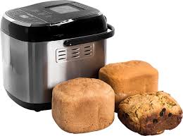 bread maker and loaves of bread